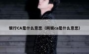 银行CA是什么意思（网银ca是什么意思）