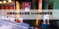 云服务ecs怎么搭建（ecs云服务器搭建）