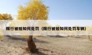 限行被拍如何处罚（限行被拍如何处罚车辆）