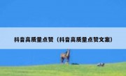 抖音高质量点赞（抖音高质量点赞文案）