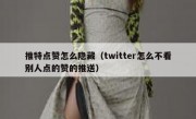 推特点赞怎么隐藏（twitter怎么不看别人点的赞的推送）