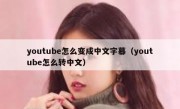 youtube怎么变成中文字幕（youtube怎么转中文）
