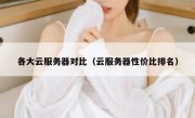 各大云服务器对比（云服务器性价比排名）