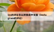 ins的评论怎么转换成中文版（instagram的评论）