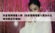 抖音视频观看人数（抖音视频观看人数为什么有访客还不增加）