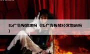 fb广告投放难吗（fb广告投放经常加班吗）