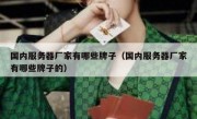 国内服务器厂家有哪些牌子（国内服务器厂家有哪些牌子的）