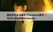 现在为什么注册不了facebook账号（为什么没法注册facebook）