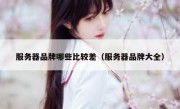 服务器品牌哪些比较差（服务器品牌大全）