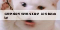 云服务器常见问题鼠标不能动（云服务器chia）