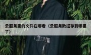 云服务里的文件在哪看（云服务数据存到哪里了）