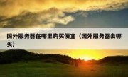 国外服务器在哪里购买便宜（国外服务器去哪买）
