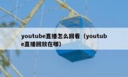 youtube直播怎么回看（youtube直播回放在哪）