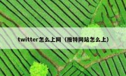twitter怎么上网（推特网站怎么上）