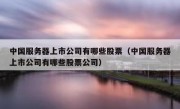 中国服务器上市公司有哪些股票（中国服务器上市公司有哪些股票公司）