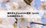 国内怎么上youtube官网（youtube在国内怎么上）