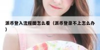 派币登入流程图怎么看（派币登录不上怎么办）