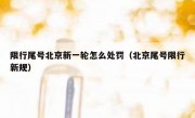 限行尾号北京新一轮怎么处罚（北京尾号限行新规）