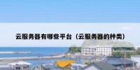 云服务器有哪些平台（云服务器的种类）