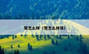 赞怎么样（赞怎么样读）