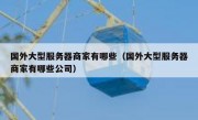 国外大型服务器商家有哪些（国外大型服务器商家有哪些公司）