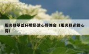 服务器基础环境搭建心得体会（服务器运维心得）