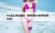 ins怎么评论图片（如何将ins的评论转中文）