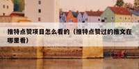 推特点赞项目怎么看的（推特点赞过的推文在哪里看）