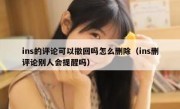 ins的评论可以撤回吗怎么删除（ins删评论别人会提醒吗）