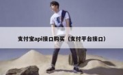 支付宝api接口购买（支付平台接口）