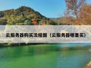 云服务器购买流程图（云服务器哪里买）