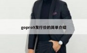 gopro9发行价的简单介绍