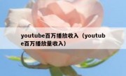 youtube百万播放收入（youtube百万播放量收入）
