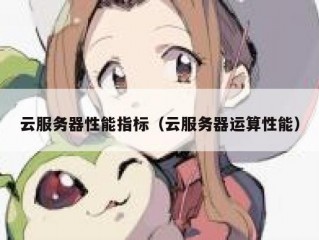 云服务器性能指标（云服务器运算性能）