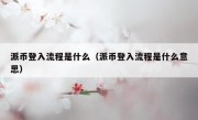 派币登入流程是什么（派币登入流程是什么意思）