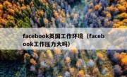facebook英国工作环境（facebook工作压力大吗）