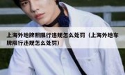 上海外地牌照限行违规怎么处罚（上海外地车牌限行违规怎么处罚）