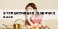 派币真的能成功吗最新消息（派币能成功吗国家认可吗）