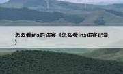 怎么看ins的访客（怎么看ins访客记录）