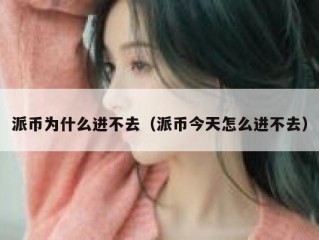 派币为什么进不去（派币今天怎么进不去）