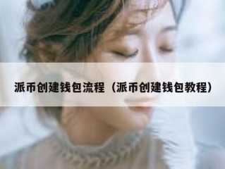 派币创建钱包流程（派币创建钱包教程）