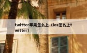 twitter苹果怎么上（ios怎么上twitter）