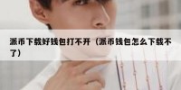 派币下载好钱包打不开（派币钱包怎么下载不了）