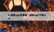 ks涨粉app苹果版（涨粉app下载ios）