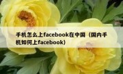 手机怎么上facebook在中国（国内手机如何上facebook）
