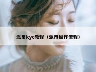 派币kyc教程（派币操作流程）