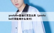 youtube直播打赏怎么弄（youtube打赏能用什么支付）