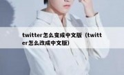 twitter怎么变成中文版（twitter怎么改成中文版）