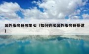 国外服务器哪里买（如何购买国外服务器搭建）