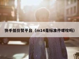 快手低价赞平台（m14是标准件螺栓吗）